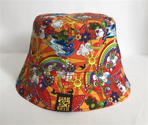 trippy bucket hats.